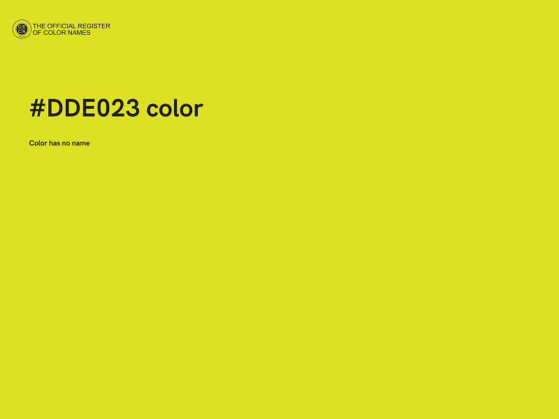 #DDE023 color image