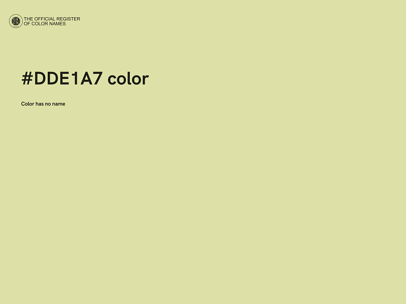 #DDE1A7 color image