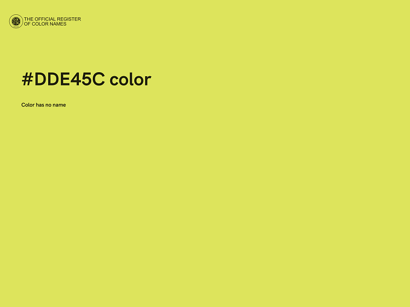 #DDE45C color image