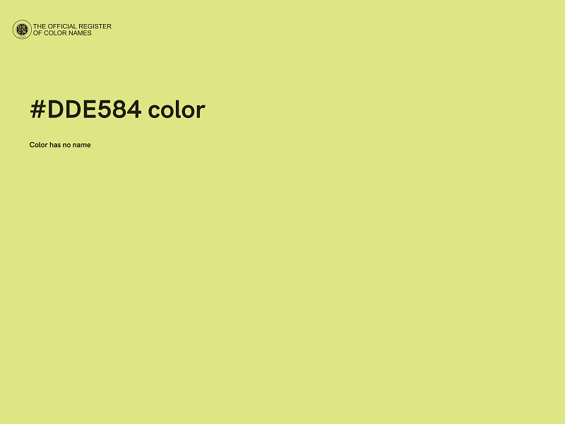 #DDE584 color image