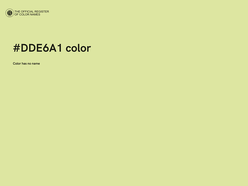 #DDE6A1 color image