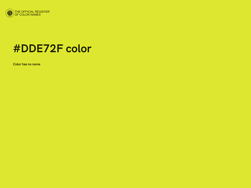 #DDE72F color image