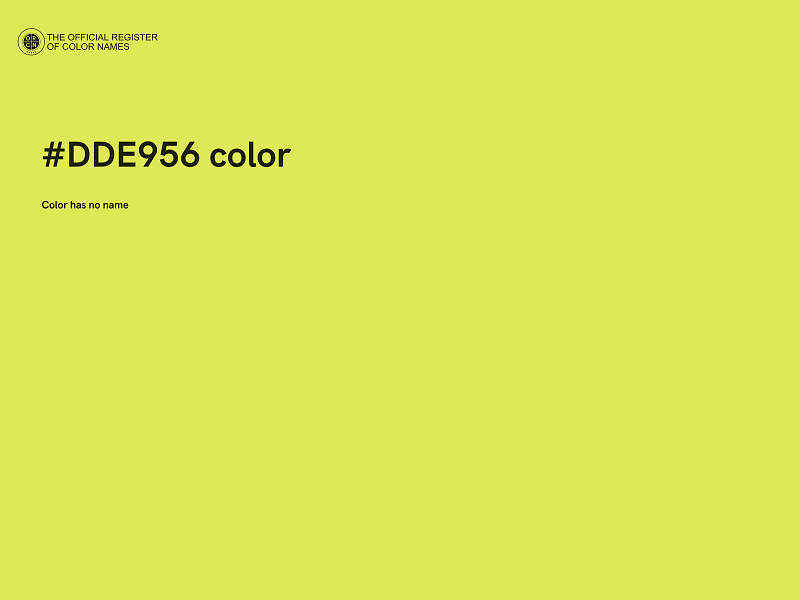 #DDE956 color image