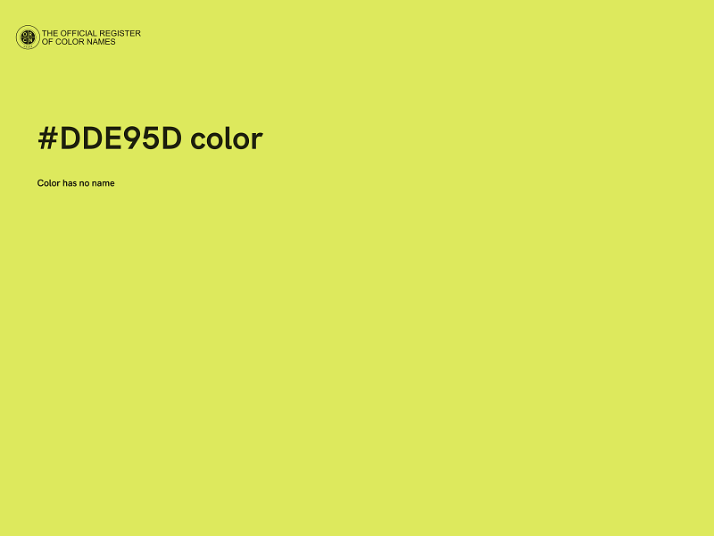 #DDE95D color image