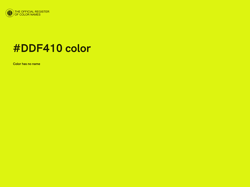 #DDF410 color image