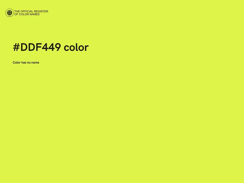 #DDF449 color image