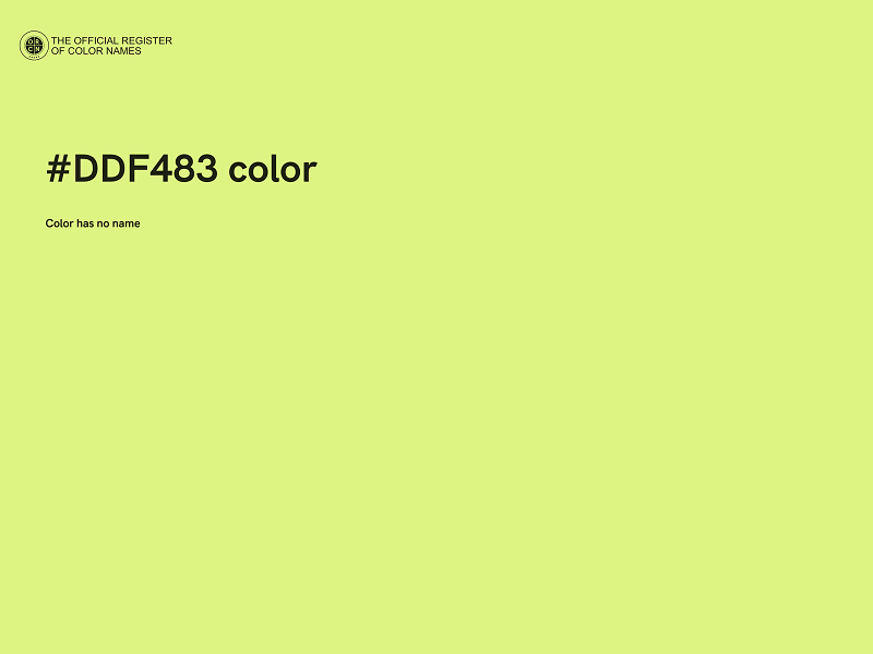 #DDF483 color image