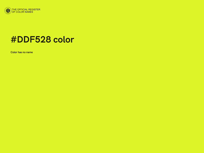 #DDF528 color image