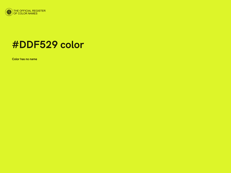 #DDF529 color image