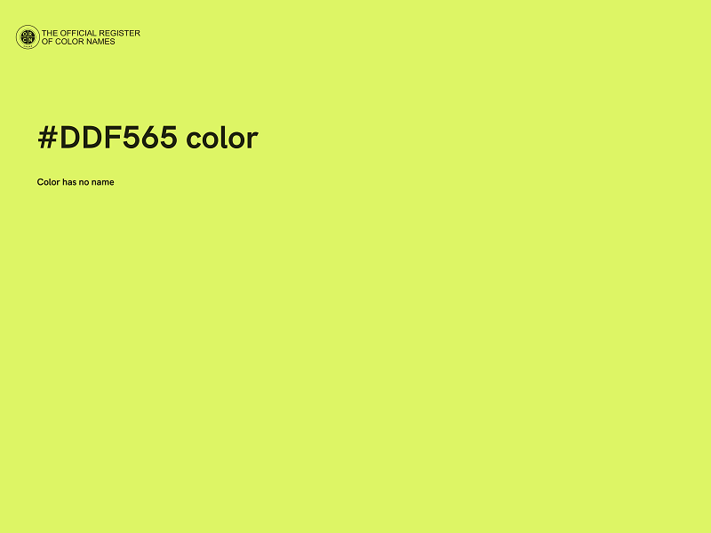 #DDF565 color image