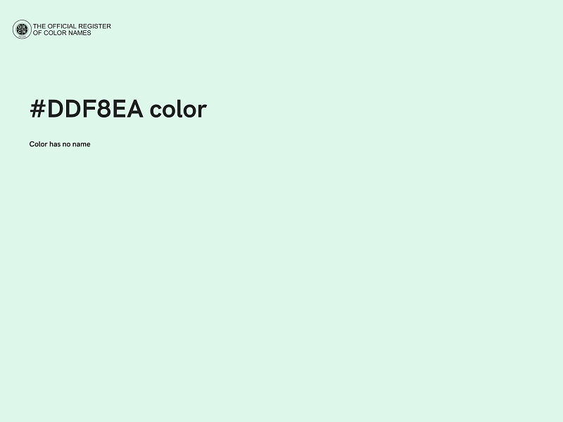 #DDF8EA color image