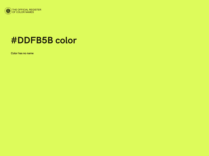 #DDFB5B color image