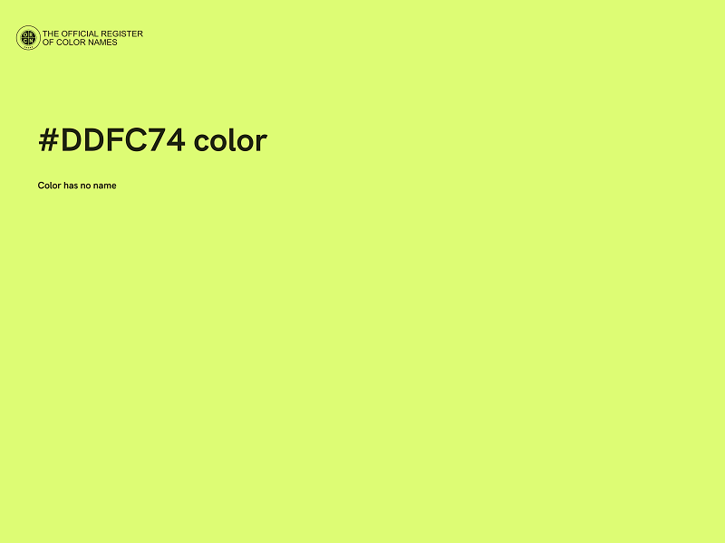 #DDFC74 color image