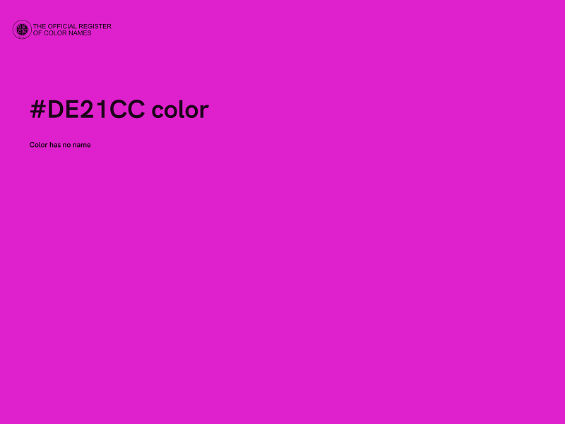 #DE21CC color image