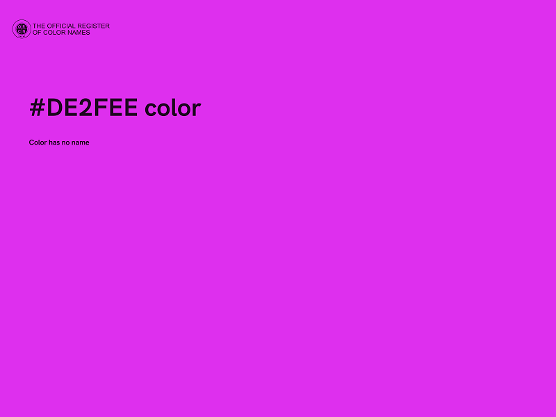 #DE2FEE color image