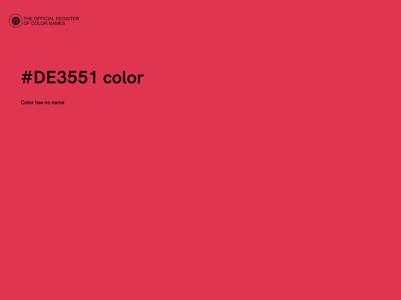 #DE3551 color image