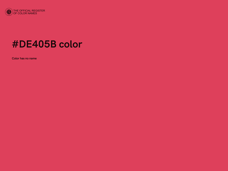 #DE405B color image