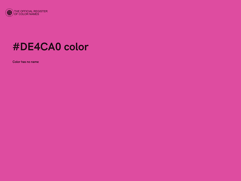 #DE4CA0 color image