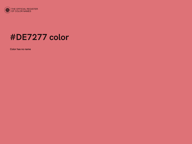 #DE7277 color image