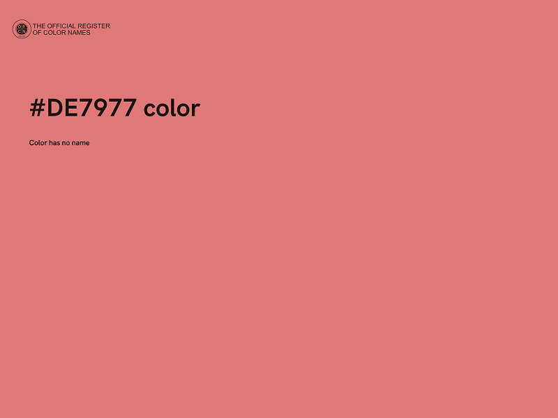 #DE7977 color image