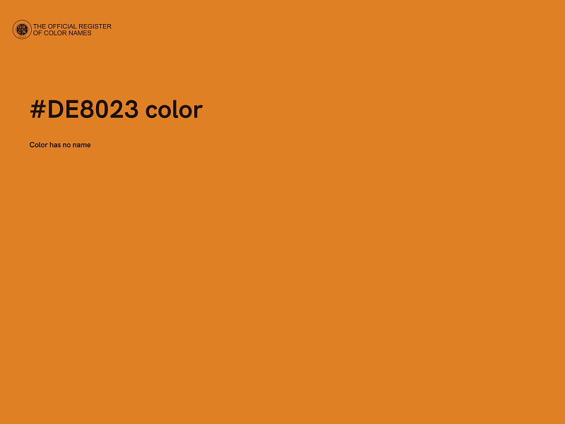 #DE8023 color image