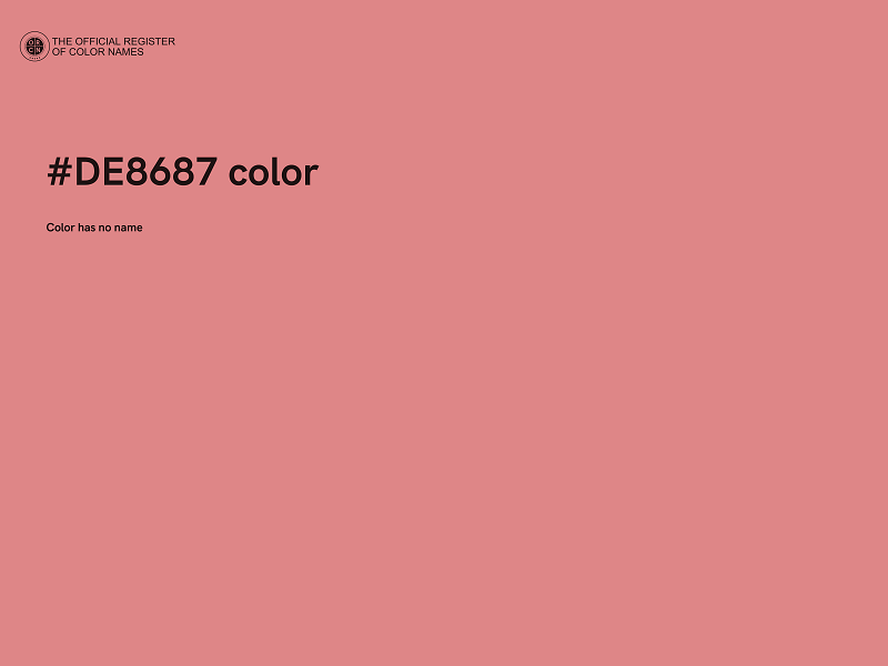 #DE8687 color image