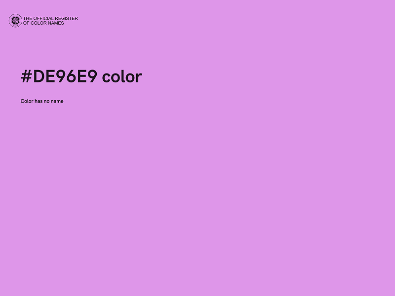 #DE96E9 color image