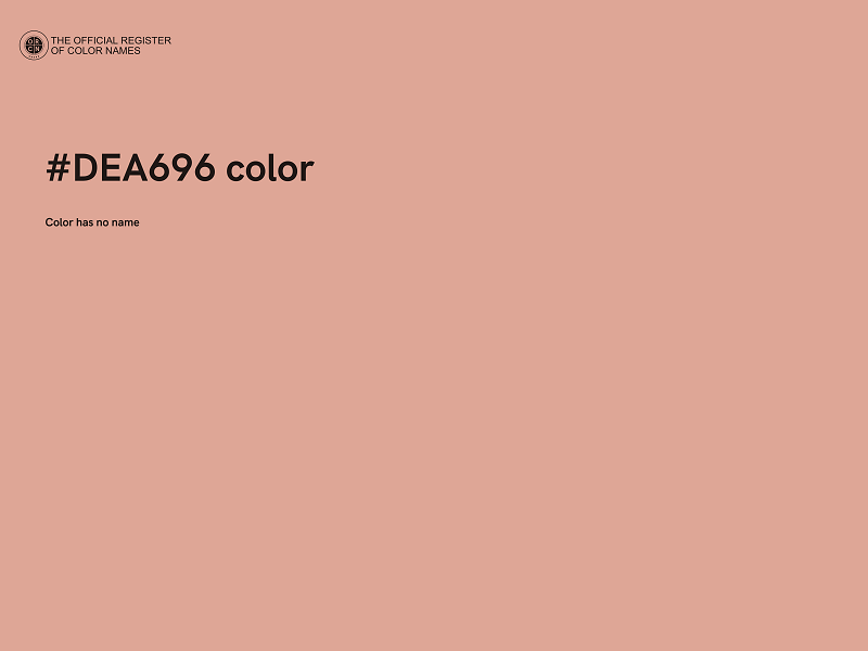 #DEA696 color image