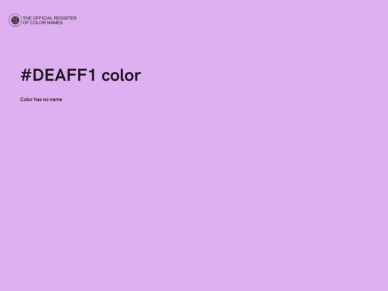 #DEAFF1 color image