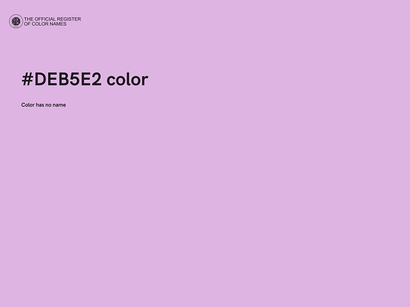 #DEB5E2 color image