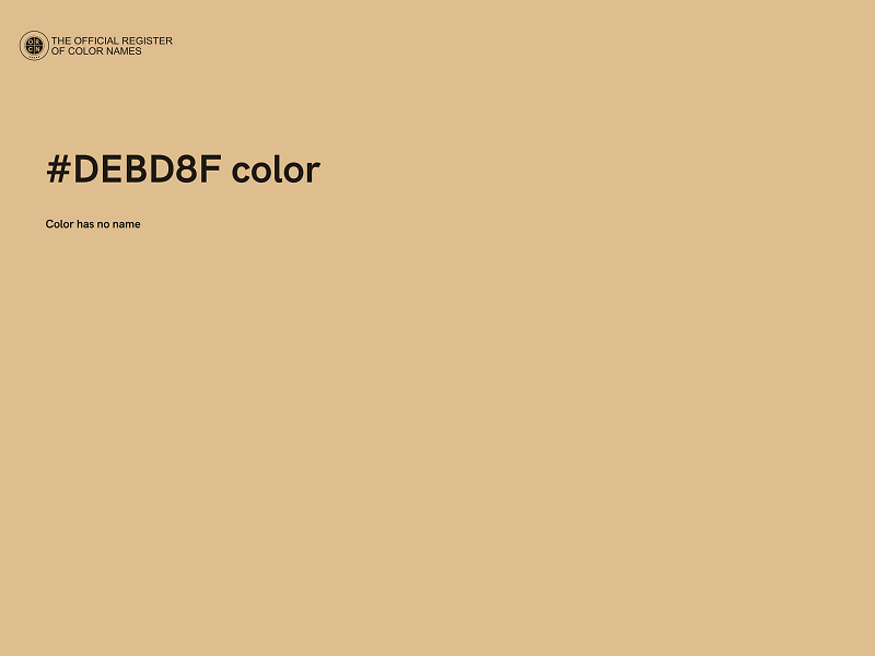 #DEBD8F color image