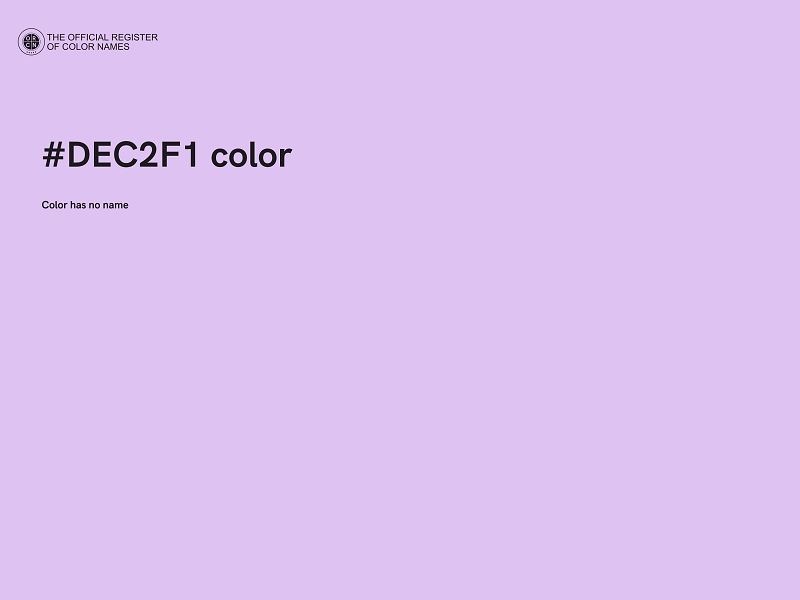 #DEC2F1 color image