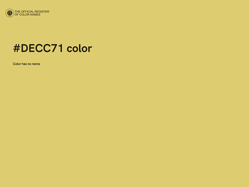 #DECC71 color image