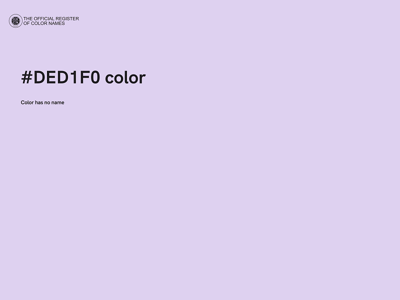 #DED1F0 color image