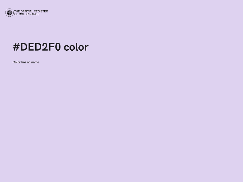 #DED2F0 color image