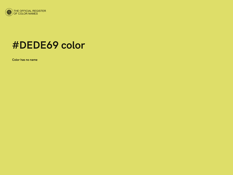 #DEDE69 color image