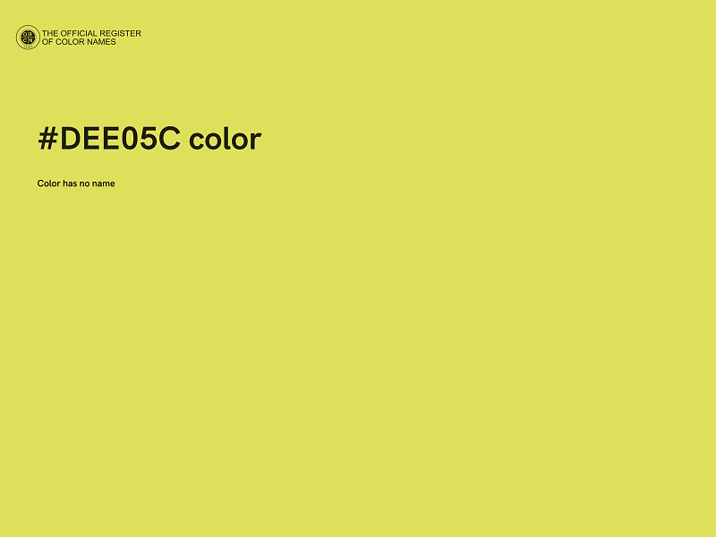 #DEE05C color image