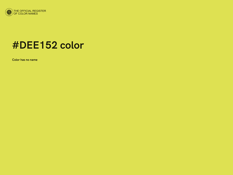 #DEE152 color image