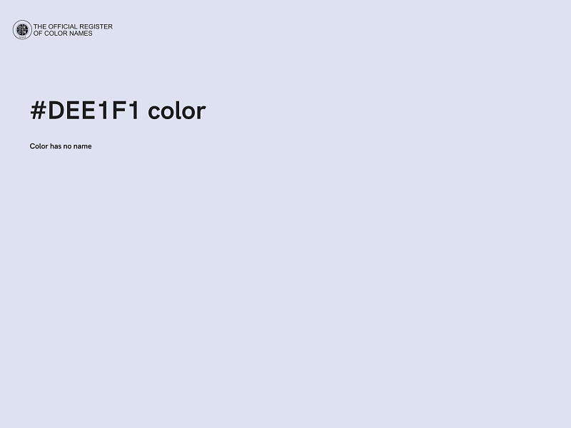 #DEE1F1 color image