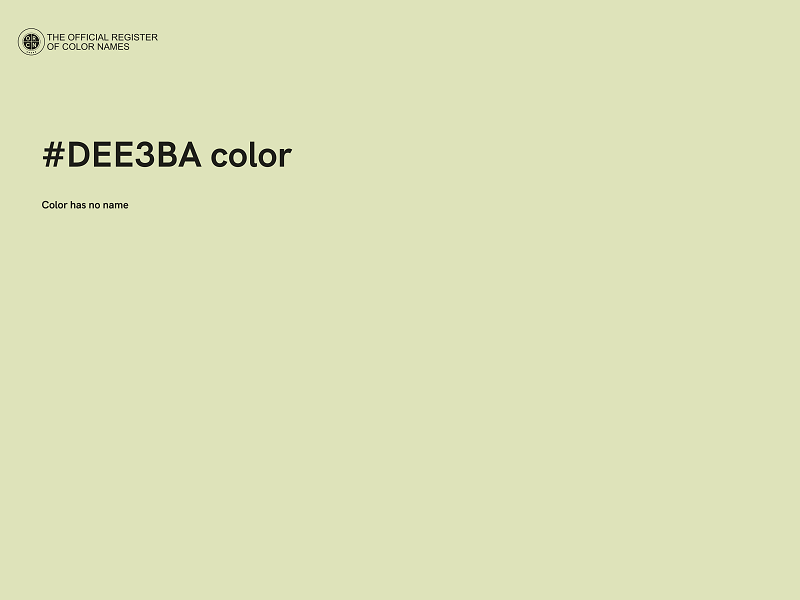 #DEE3BA color image