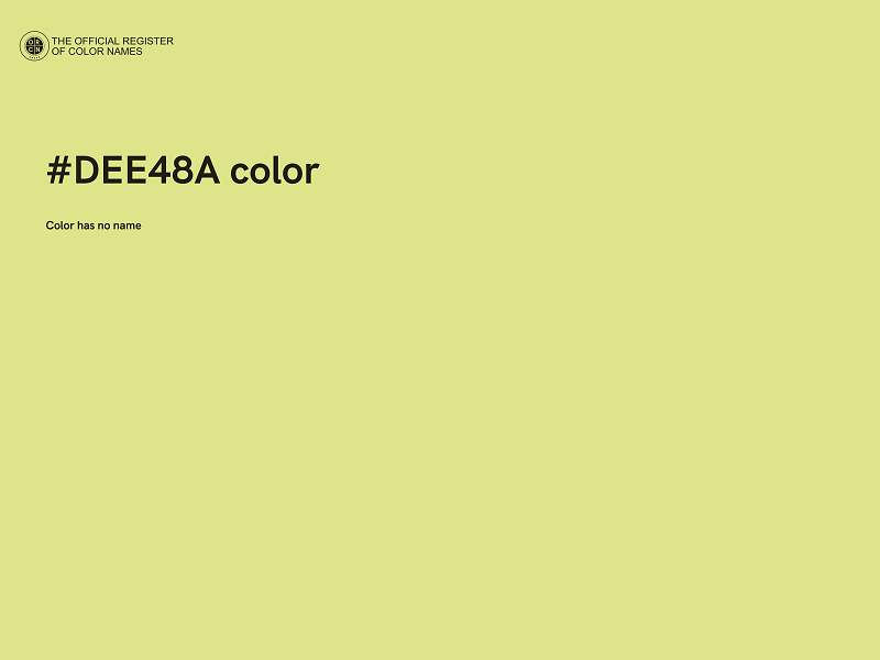 #DEE48A color image