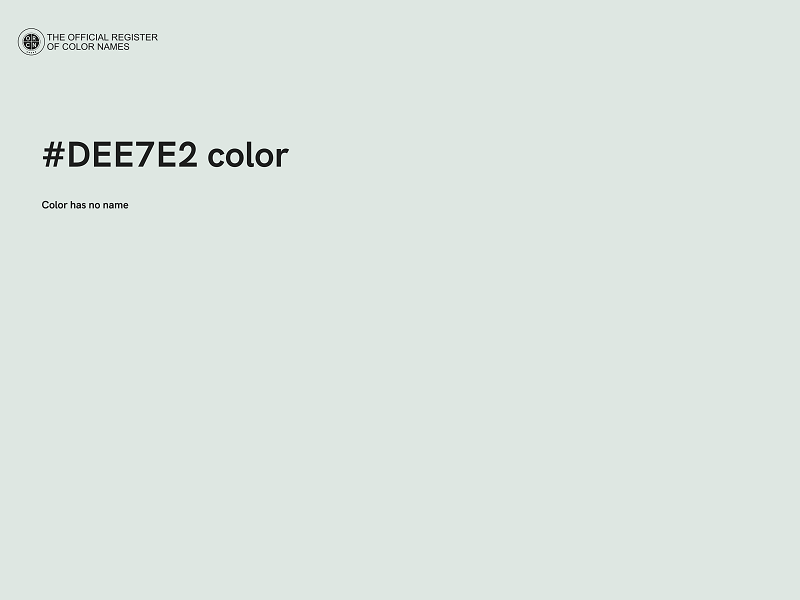 #DEE7E2 color image