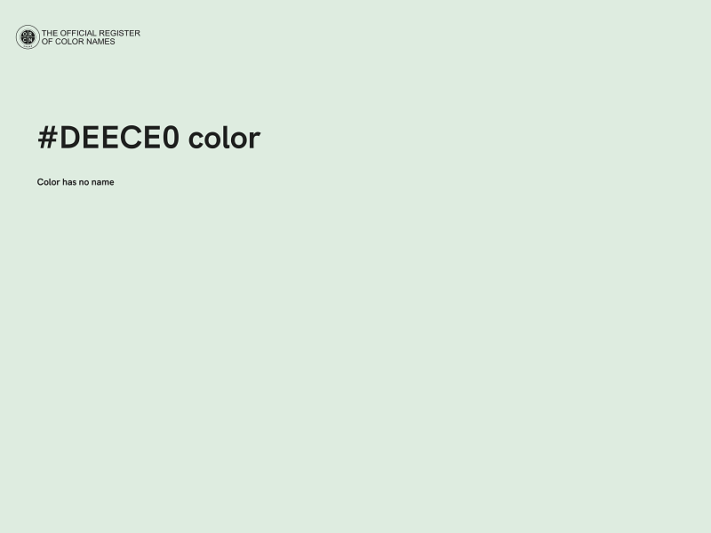 #DEECE0 color image