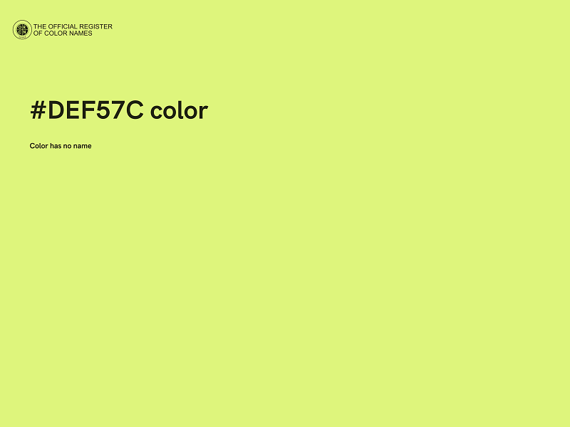 #DEF57C color image