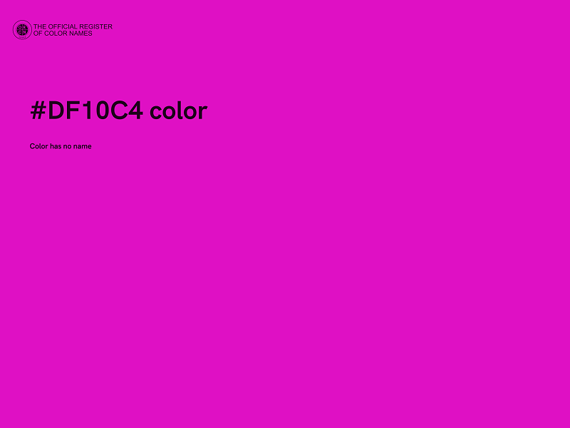 #DF10C4 color image