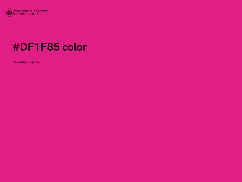 #DF1F85 color image