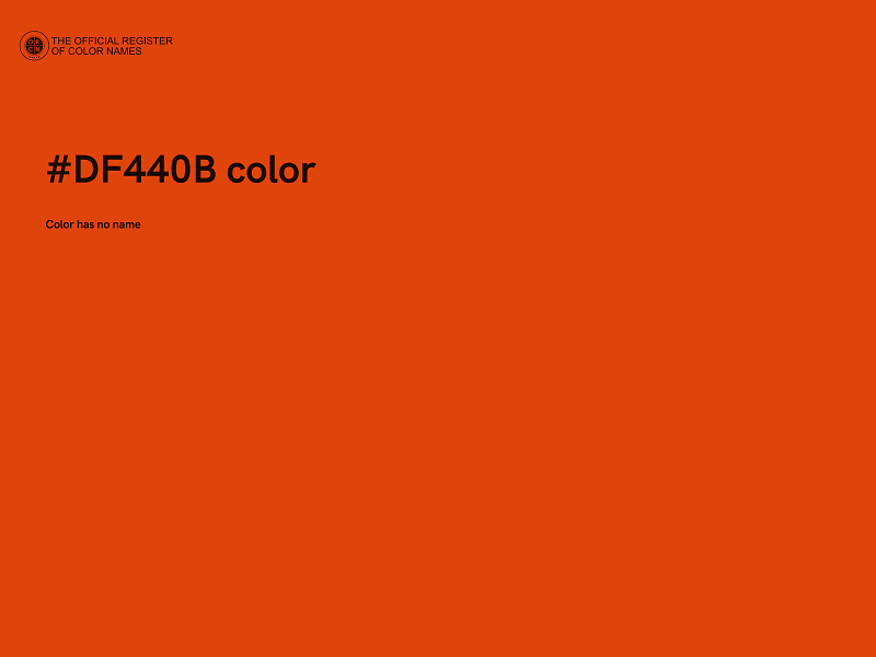 #DF440B color image