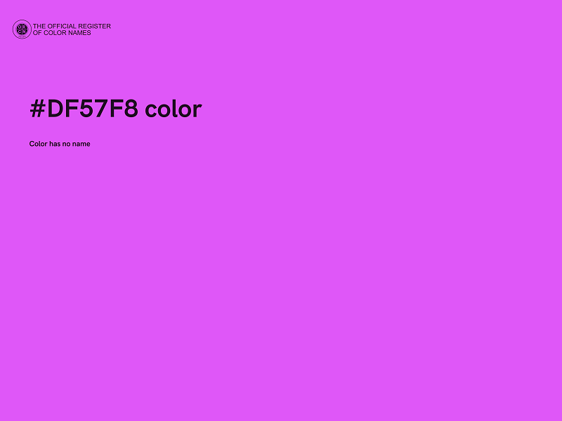 #DF57F8 color image