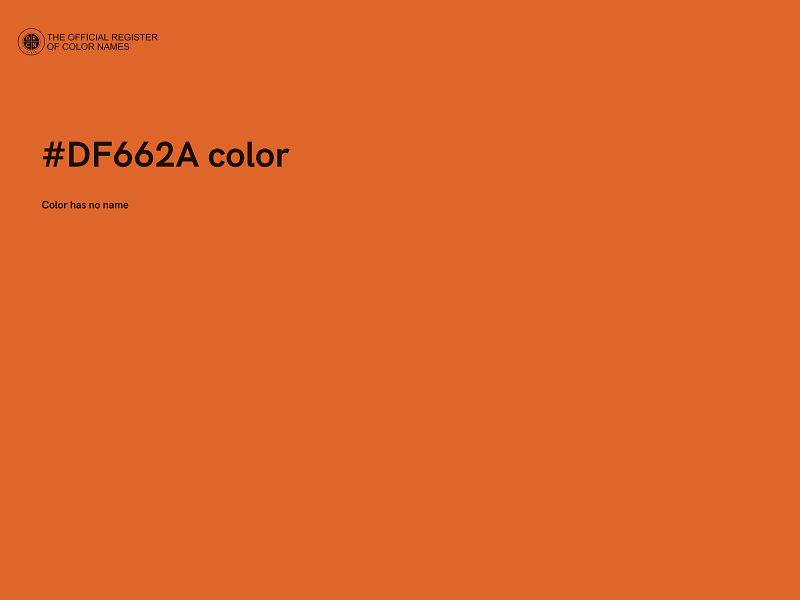 #DF662A color image