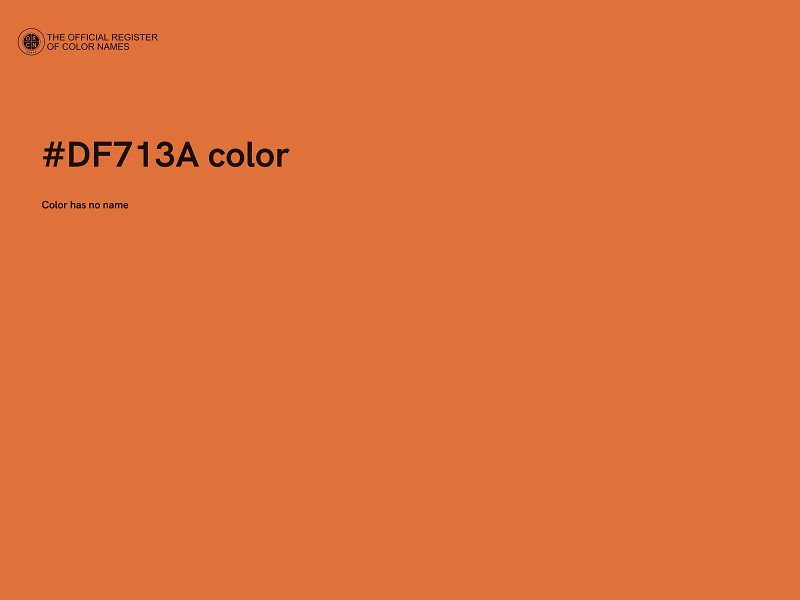 #DF713A color image